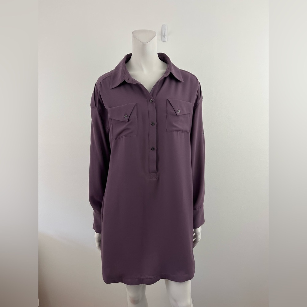 BCBGeneration Mauve Shirt Dress - Picture 10 of 16
